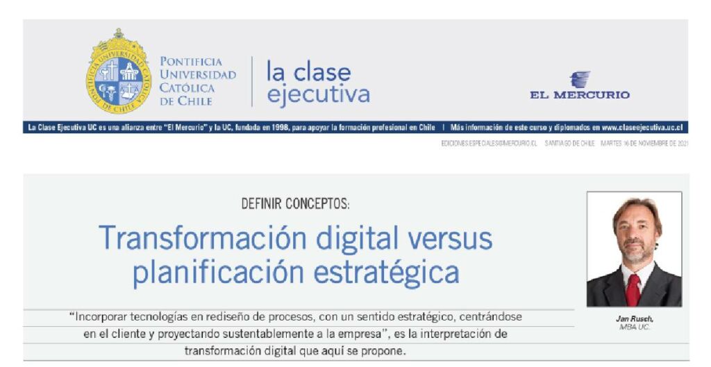 Transformación digital versus planificación estratégica